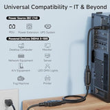 Cable Matters 2-Pack Computer Equipment to PDU Power Cord 3 ft, Power Cable (IEC C14 to NEMA 5-15R)