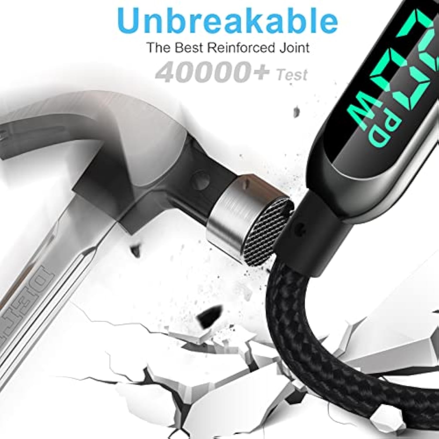 Usb C To L Ightning Cable, 4Ft Charging Syncing Cord With Led Display Compatib