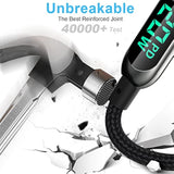 Usb C To L Ightning Cable, 4Ft Charging Syncing Cord With Led Display Compatib
