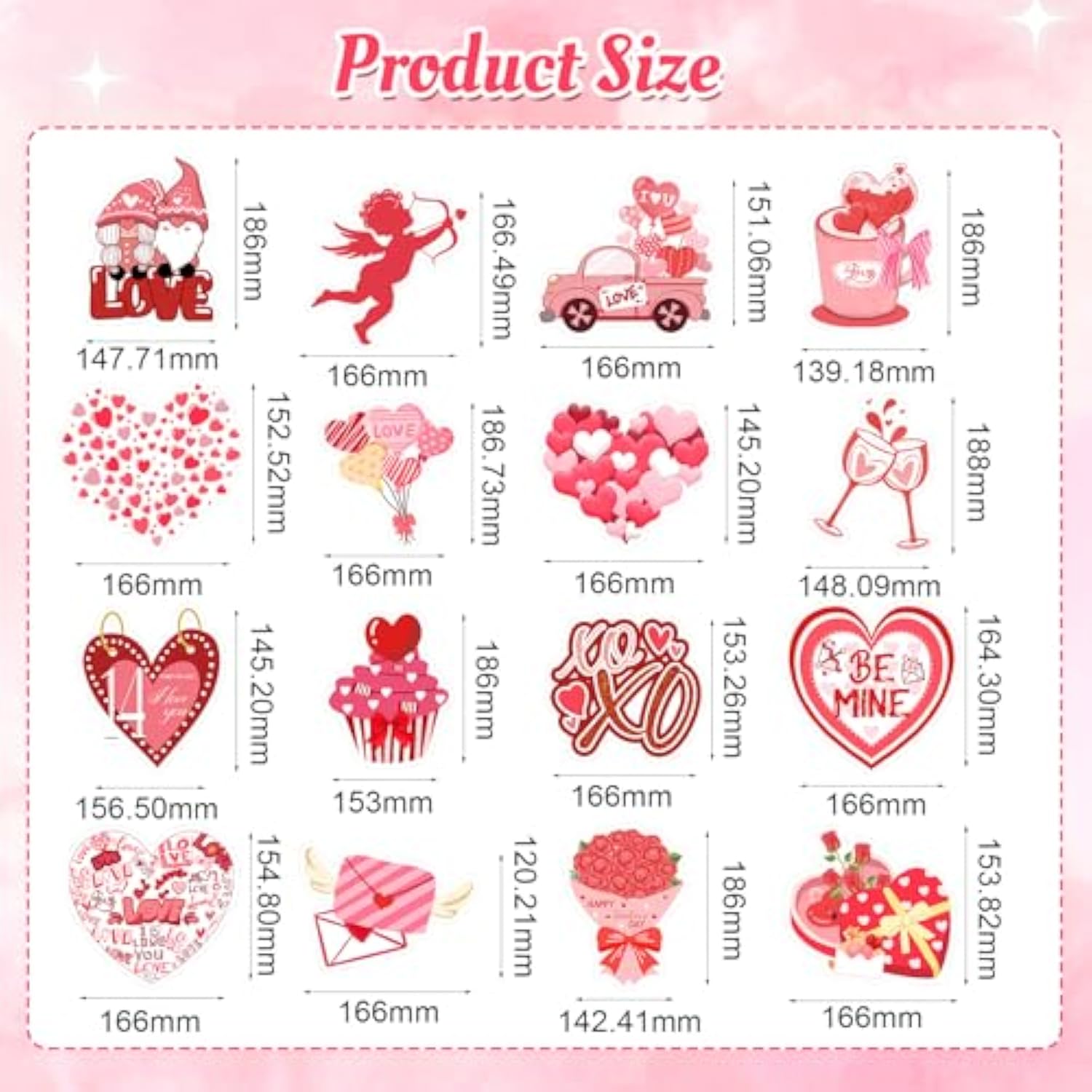 36 Pcs Valentine'S Day Hanging Swirl Decorations Set,Happy Valentines Day Party Hanging Love Heart Foil Ceiling Swirl Decorations For Wedding Anniversary Bridal Shower Decorations