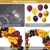 Magical Wizard School Birthday Party Decoration Include Magic Wizard School Balloon Arch Kit, Tassel Flower Ball For Magical Theme Birthday Baby Shower Party Supplies