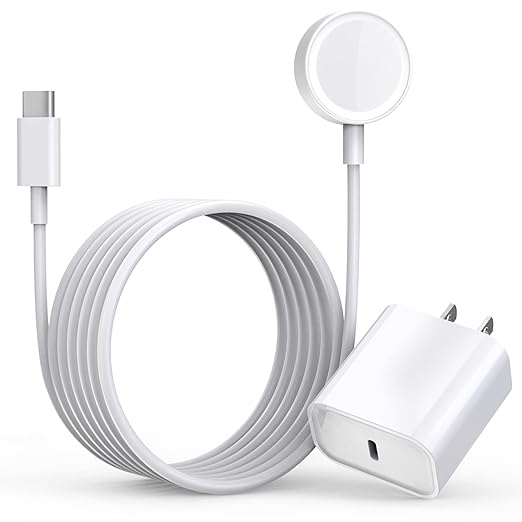 20W USB C Apple Watch Charger with 6.6FT Wireless Charging Cable Fast Charging
