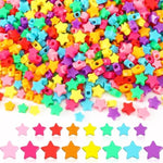 700Pcs Star Pony Beads, Large Hole Star Shape Spacer Beads Rainbow Beads For Birthday 4Th Of July Pride Party Decorate Jewelry Making Necklace Friendship Hair Beads