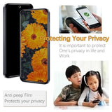 [3 Pack] Privacy Screen Protector For Samsung Galaxy A55 5G, Anti Scratch, 9H Hardness, Ultra Resistant, Bubble Free, Case Friendly, Easy Installation- Black