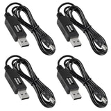 4Pcs Dc 5V To Dc 12V Usb Voltage Step Up Converter Cable Power Supply Usb Cable With 5.5X2.1Mm Dc Connect Male 1M For Wifi Router Mini Fan Speaker 3.2Ft