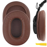 Geekria QuickFit Replacement Ear Pads for Sony MDR-7506, MDR-V6, MDR-CD900ST Headphones Ear Cushions, Repair Parts (Brown)