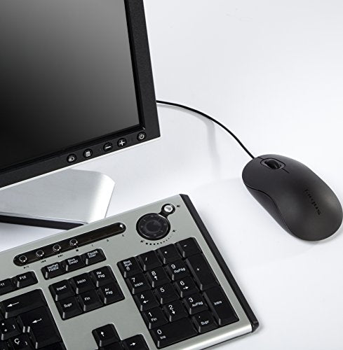 3-Button Usb Full-Size Optical Mouse With 6-Foot Usb Cord, Supports Windows And Mac, Black (Amu81Usz) (Pack Of 4)