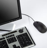 3-Button Usb Full-Size Optical Mouse With 6-Foot Usb Cord, Supports Windows And Mac, Black (Amu81Usz) (Pack Of 4)