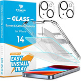 Designed For Iphone 14 Screen Protector And Camera Lens Protectors With Easy Install Kit [Premium Tempered Glass], [9H Hardness] 2+2 Pack