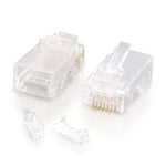 27575 Rj45 Cat5E Modular Plug (With Load Bar) For Round Solid/Stranded Cable M