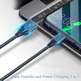 2 Pack 6.6Ft Type C Usb Fast Charging Charger Cable Cord For Samsung Galaxy Tab A7 10.4" 8.7”; A9+ 12.4"; Tab A 10.1(2019), 8.0(2017); Tab S10+ S9 S8 S7 S6 S4 S3; Tab A 8.4(2020), 10.5" Tablet Cables