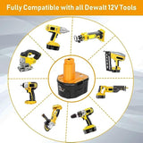 2Pack 12V 4.5Ah Ni-Mh Battery For Dewalt Dw9071 Dw9072 Dc9071 De9037 De9071 De9072 De9074 De9075 152250-27 397745-01,Replace Battery Compitable With Dewalt 12 Volt Cordless Power Tools