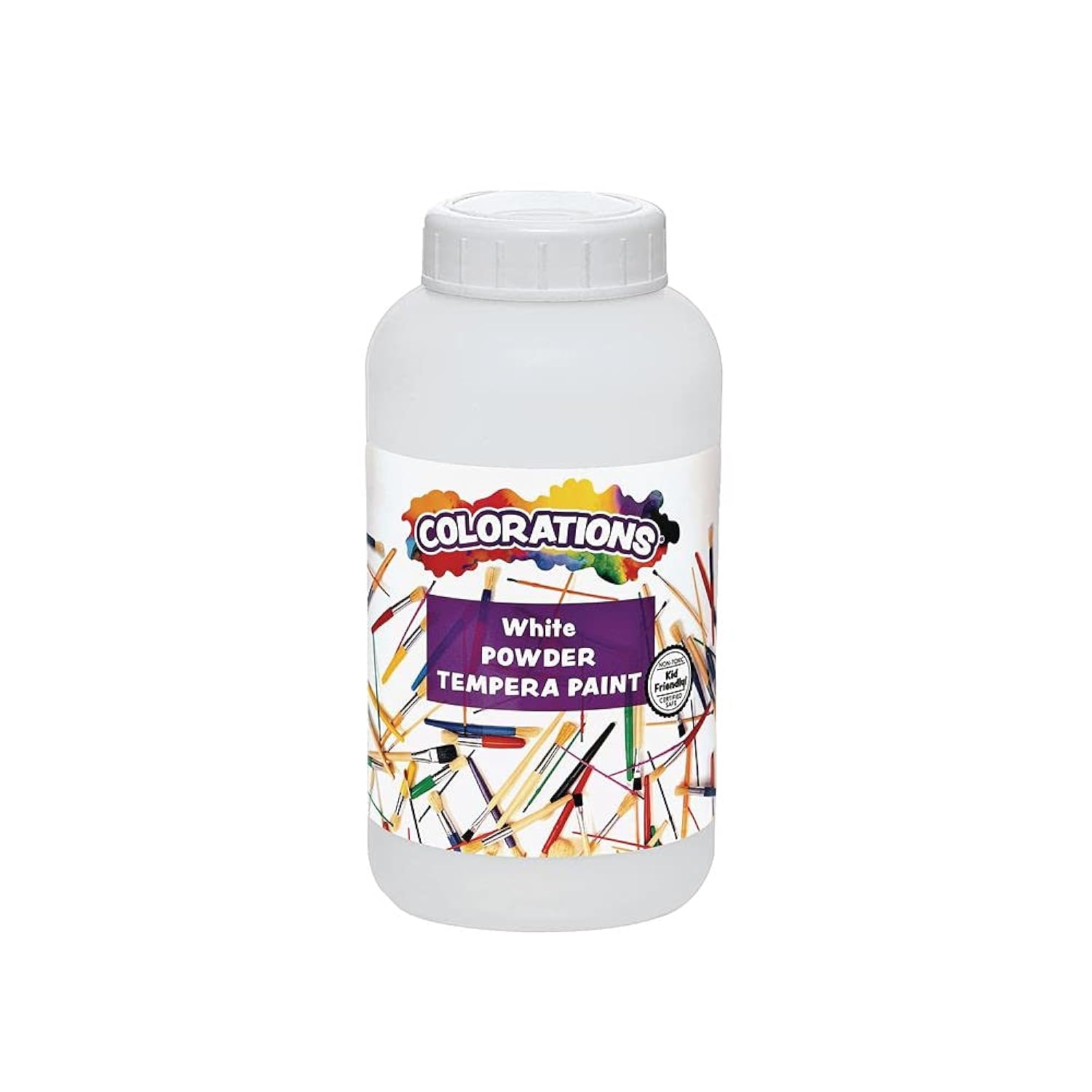 Powder Tempera, White, 1 Pound, Powdered Tempera Paint Is A Value Purchase, Dillute Only What You Need, Strong And Bright White Color, Non Toxic And Safe For Kids, Use For Arts & Crafts