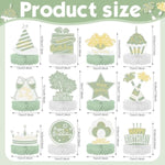 12 Pcs Sage Green Gold Happy Birthday Decoration Gold Honeycomb Centerpieces Party Supplies Balloon Crown Paper Centerpiece Table Decorations Royal For Men Women Party