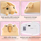 Bluetooth Mouse, 2.4G Mice Cute Cartoon Pig Dual Mode (Bluetooth Or 2.4 Ghz Receiver) Computer Mouse 1200Dpi Silent Clicks Mice For Laptop/Notebook/Ipad/Pc/Mac/Chromebook Office Home(Yellow)