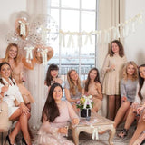 16 Pcs Ivory White Fall Bow Garland Ribbon Banner, Satin Fall Bows Mantel Fireplace Decorations For Autumn Party Thanksgiving Halloween Birthday Wedding Baby Shower Bridal Shower Bachelorette Supplies