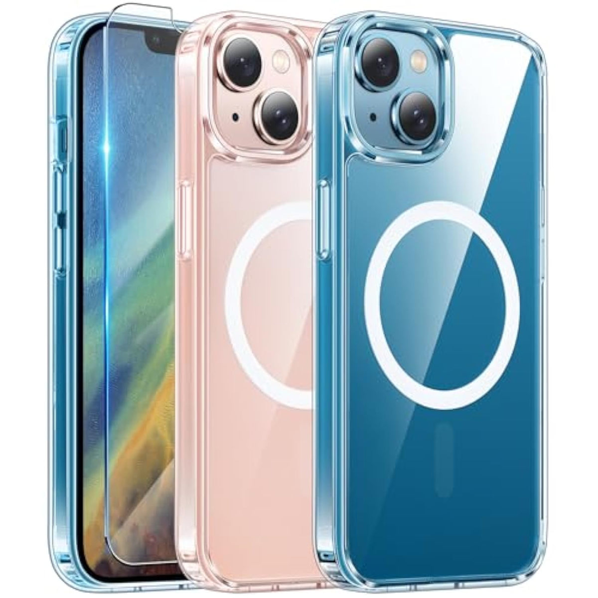 Clear Magnetic Military-Grade Shockproof Case for iPhone 13