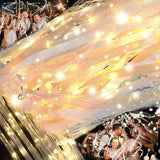 100 Pcs LED Fairy Wands with Lights and Bells for Weddings, New Year, and Parties