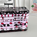 Case for iPhone 17e/iPhone 16e, Cute Pink Bow Cherry Print Aesthetic Trendy Pattern for Women Girls Slim Durable Bumper Shockproof for iPhone