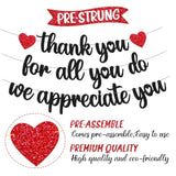 Thank You For All You Do We Appreciate You Banner Happy Friendsgiving Garland Decoration Thanksgiving Party Decor