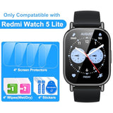 (4 Pack) Protective Screen For Redmi Watch 5 Lite,9H Hardness, Anti-Shatter, No-Bubble, Scratch Resistant, Vidrio Templado Para