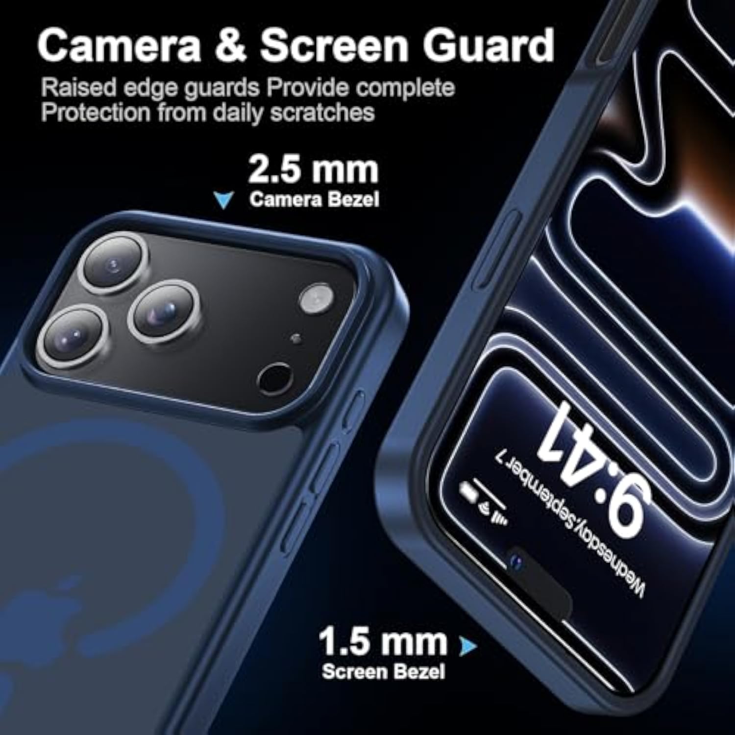 Magnetic & Shockproof Case for iPhone 17 Pro Max, Deep Blue