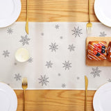 Trees Snowflake Christmas Table Runner Merry Christmas Table Runners Xmas Winter Holiday Kinchen Dining Table Decoration For Home 13X48 Inch