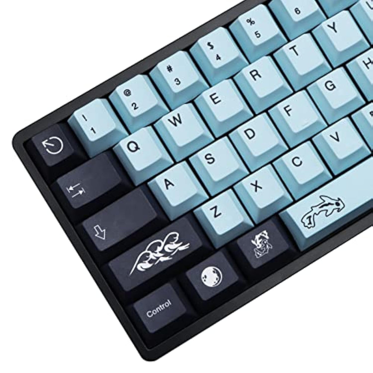 Gmk Mizhu Keycaps, 136 Set Keycaps Mizhu For Gaming Keyboard, Pbt Cherry Profi