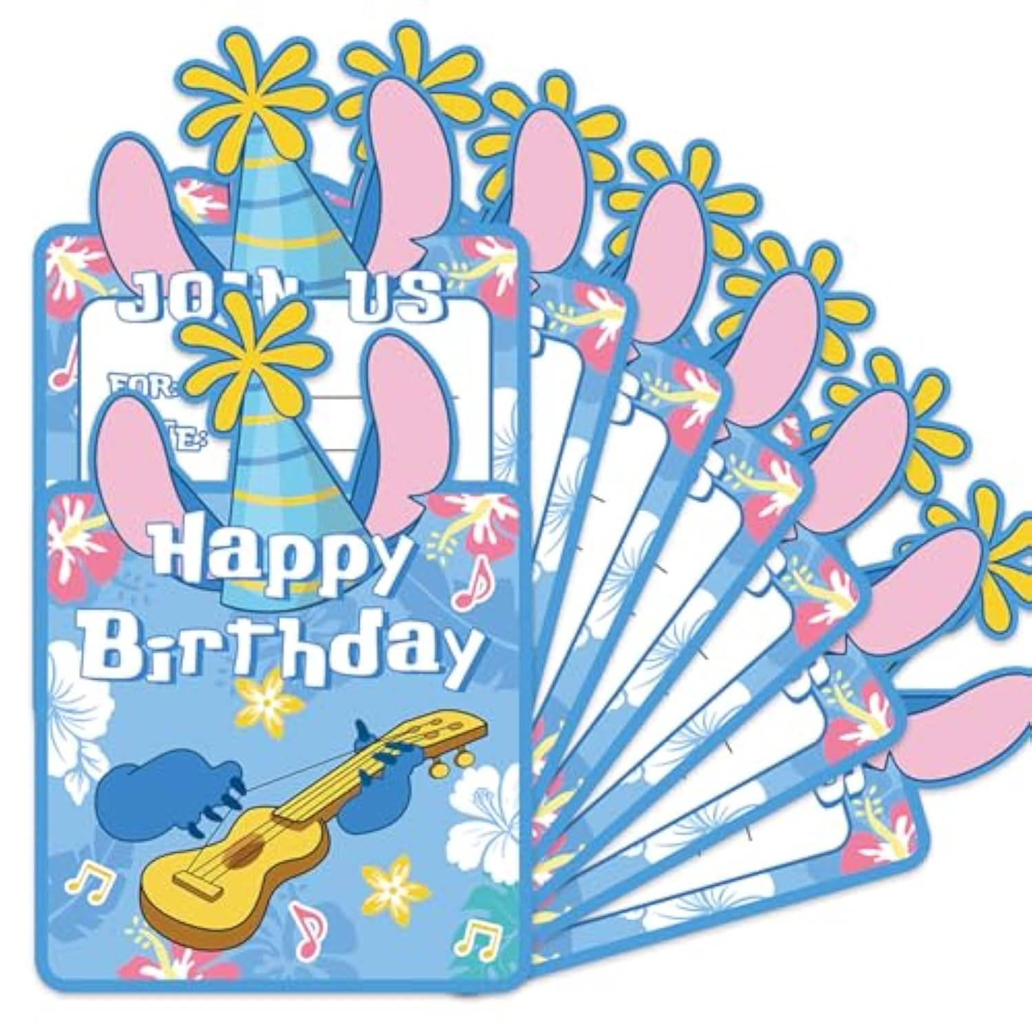 20Pcs Cartoon Invitation Card Party Decorations For Invitation Card Baby Shower Birthday Party Decorations