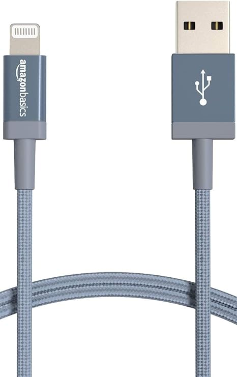 Apple MFi Certified USB A to Lightning Cable 6FT Premium Braided Fast Charging Cord for iPhone 14 13 12 11 iPad Dark Gray