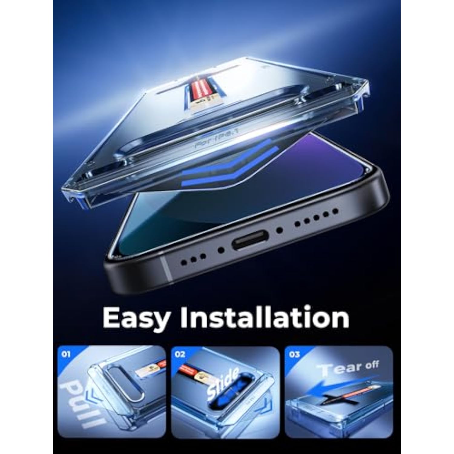 2 Pack For 13/14& 13 Pro 6.1 Inch Tempered Glass Screen Protector, Auto Dust-Elimination, Bubble Free, Hd Clear, Easy Installation