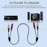 2 Rca Stereo Audio Cable 25 Ft, 2Rca Male To 2Rca Male Audio Stereo Subwoofer