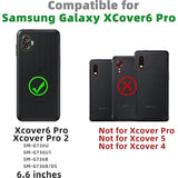 Galaxy Xcover 6 Pro 3-Layer Durable Drop Proof Case with Built-in Screen Protector - Black