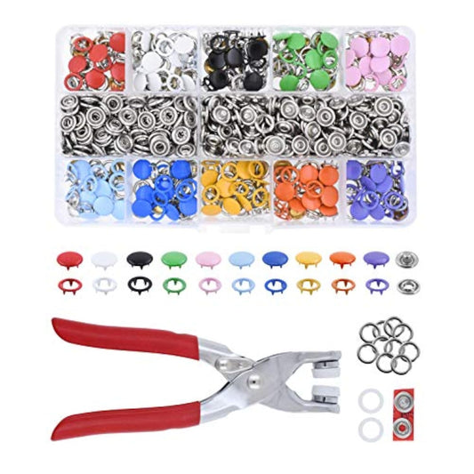 Metal Snap Button Kit - Snap On Buttons With Snap Fastener Tool For Se