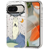 Case For Google Pixel 9 & Pixel 9 Pro, [Buffertech 6.6Ft -Grade Drop Protection] [Anti Peel Off Tech] Clear Tpu Bumper Phone Case Cover Design - Ufo