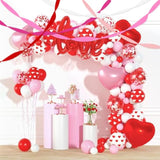 Crepe Paper Streamers 4 Rolls 328Ft, Pack Of Pink Peach And White Crepe Paper Party Streamers For Birthday Baby Shower Wedding Graduation Party Decorations (1.8Inch X 82Ft/Roll)