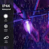 25Ft C7 Purple Halloween Lights Outdoor Indoor, Led String Lights With 25 Shatterproof Bulbs For Patio, Yard, Fence, Chr