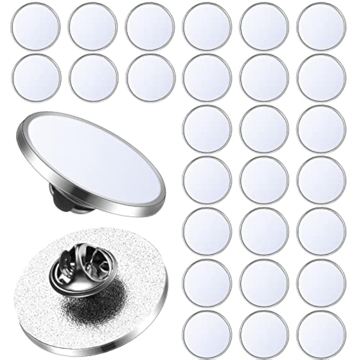 30 Pcs Sublimation Blank Pins Diy Button Badge Kit Sublimation Sliver