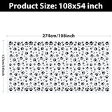 3-Pack Paw Print Dog Party Tablecloths, 54x108", Disposable Pet Theme Decor