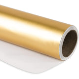 Gold Gift Wrap - Christmas Wrapping Paper, Matte Metallic Foil Solid Color Gift Wrap Paper Roll Perfect For Birthday, Wedding, Anniversaries, Christmas, Baby Shower, Graduations Gifts - 17 Inches X 32.8 Feet