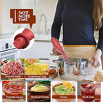 Upgrade Meat Chopper, Heat Resistant Meat Masher For Hamburger Meat, Ground Beef Smasher, Nylon Hamburger Chopper Utensil, Ground Non Stick Mix Chopper, Mix And Chop, Potato Masher Tool?Red?
