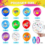 50 Pcs Art Party Balloons Multicolor Artist Foil Confetti Latex Balloons 12 Inch