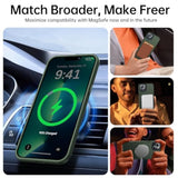 Magnetic For Iphone 13 Case & Iphone 14 Case For Magsafe [10Ft Military Grade Protective] Slim Translucent Matte Back Silicone Edge For Iphone 13 / Iphone 14 Phone Case (6.1"), Alpine Green