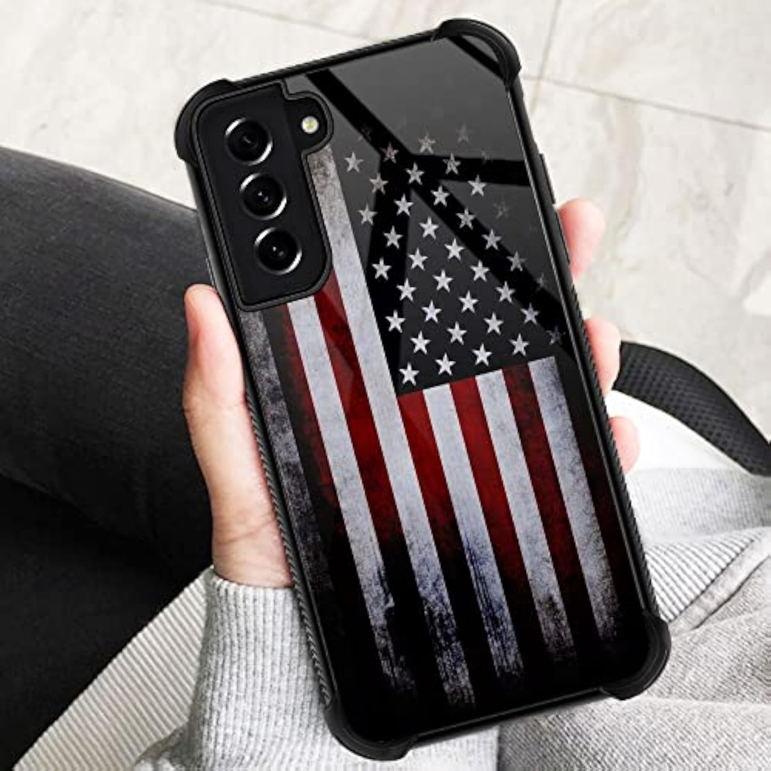 For Samsung Galaxy S21 Case, Military-Grade Protection, All-Around Shockproof Corners, Anti-Scratch Phone Case For Samsung Galaxy S21 - Old Flag