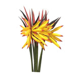 Medium Bird Of Paradise 23 Inch,Artificial Flowers Outdoor Uv Resistant No Fade Fake Plastic Plants, Artificial Flower Plants Small Flower Arrangement For Home Office 8 Pcs (Yellow)