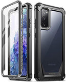 Guardian Series For Samsung Galaxy S20 Fe 5G Case (2020 Release), Full-Body Hybrid Reinforced Shockproof Protective Rugged Clear Bumper Cover Case With Built-In-Screen Protector, Black/Clear