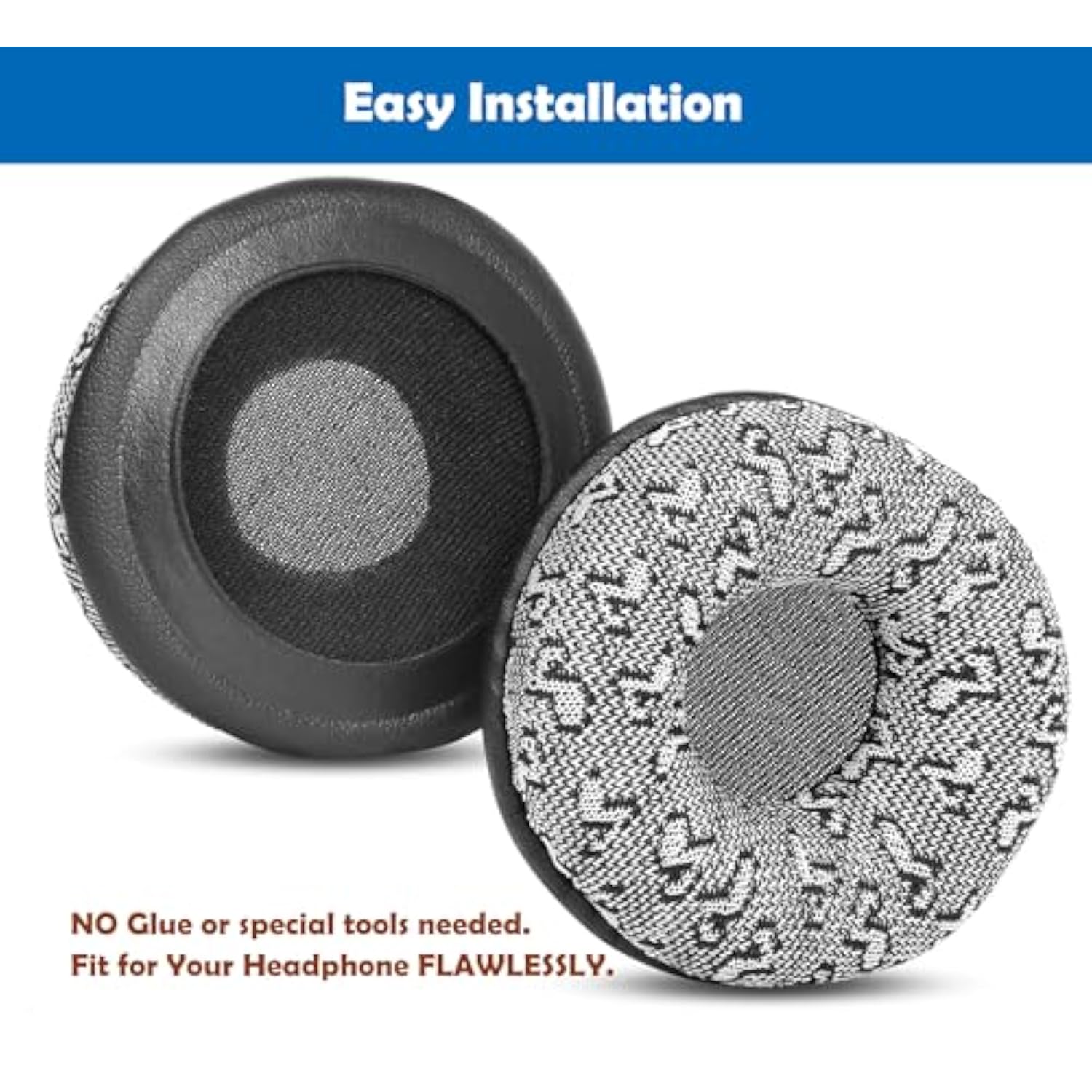 Breathable&Durable Replacement Earpads Cushion Compatible With Wantek Usb Uc600 Usb Uc602 C600M1 V600M1 Binaural F602J35 Monaural F600J35 Headphones Ear Pads