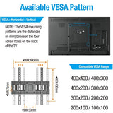 Dual Articulating Arms TV Wall Mount Bracket fits to Most 26-70 inch LED,LCD,OLED Flat Panel TVs, Tilt Full Motion Swivel 14.1" Extension, Max VESA