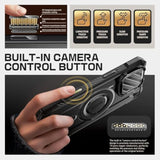 SUPCASE for iPhone 16 Pro Max Case (6.9 inch) with Camera Cover Stand, Dark