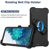 For Samsung Galaxy S20 Fe 5G Case With Belt Clip Holster, 2X Screen Protector, Heavy Duty Military Grade Full Body Shockproof Rugged Protective Cover For Samsung S20 Fe Black